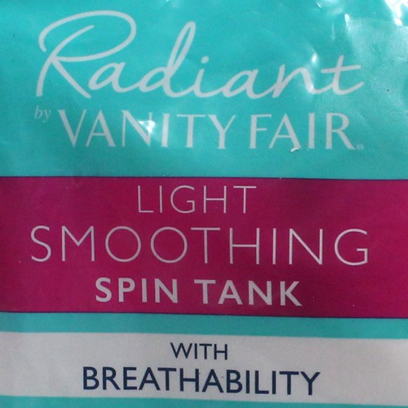Radiant by Vanity Fair Women's Size Large Spin Tank Scoop or V-Neck Daywear - Picture 3 of 12